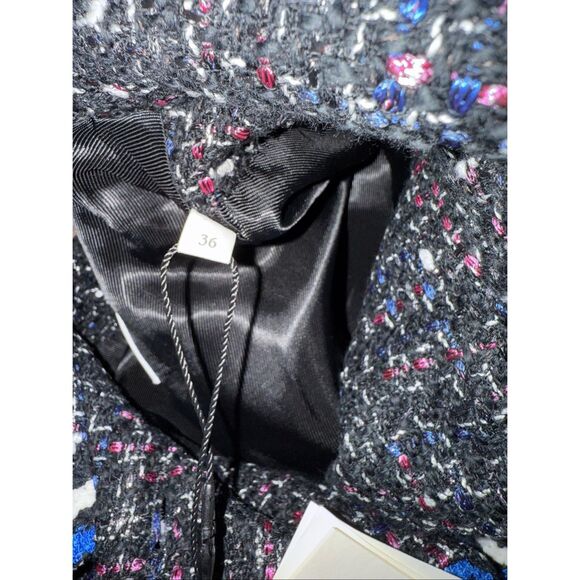 Sandro Vicky Tweed Cropped Jacket - Picture 11 of 11